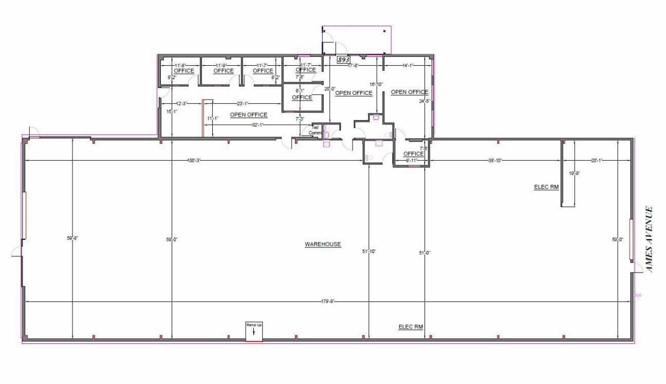 893 Ames Ave, Milpitas, CA for lease Floor Plan- Image 1 of 1