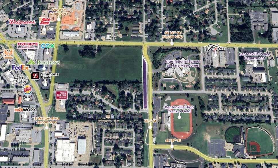 SE C St, Bentonville, AR for sale - Building Photo - Image 1 of 2
