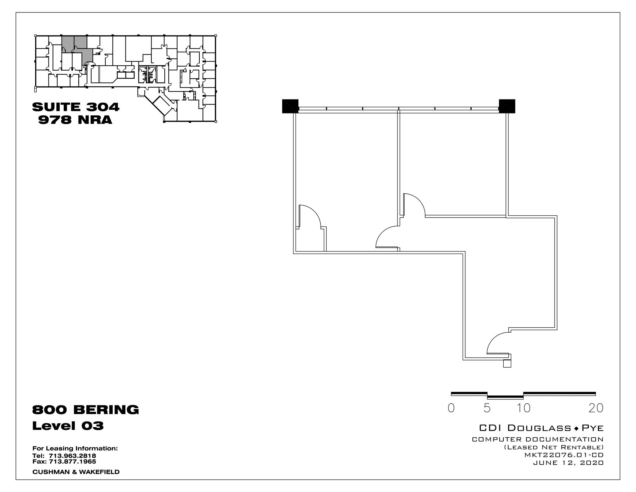 800 Bering Dr, Houston, TX à louer Plan de site- Image 1 de 1