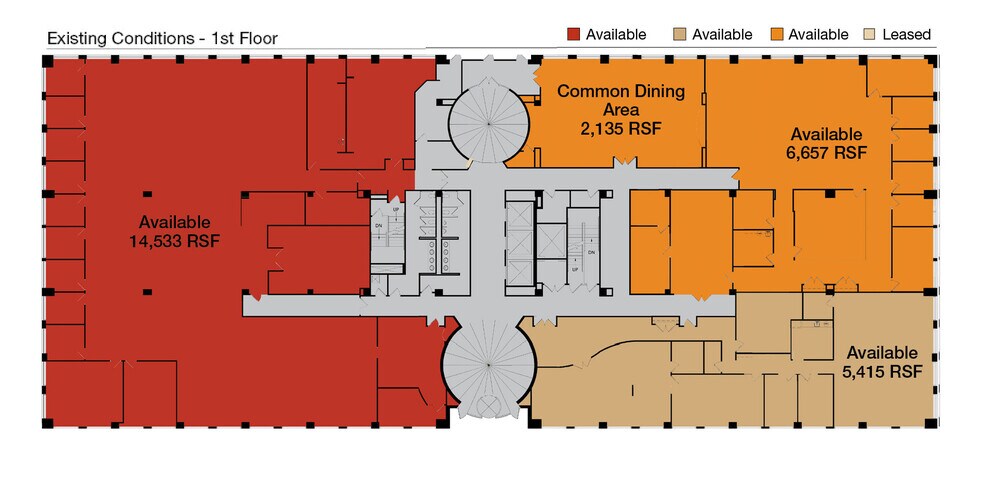 1333 Burr Ridge Pky, Burr Ridge, IL à louer - Plan d’étage - Image 2 de 7