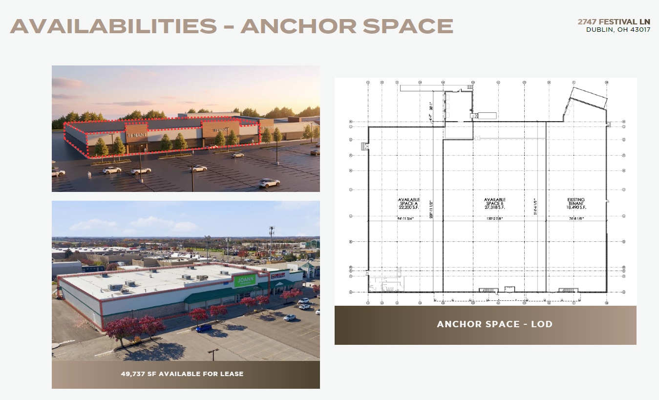 2736-2860 Festival Ln, Dublin, OH à louer Photo intérieure- Image 1 de 1