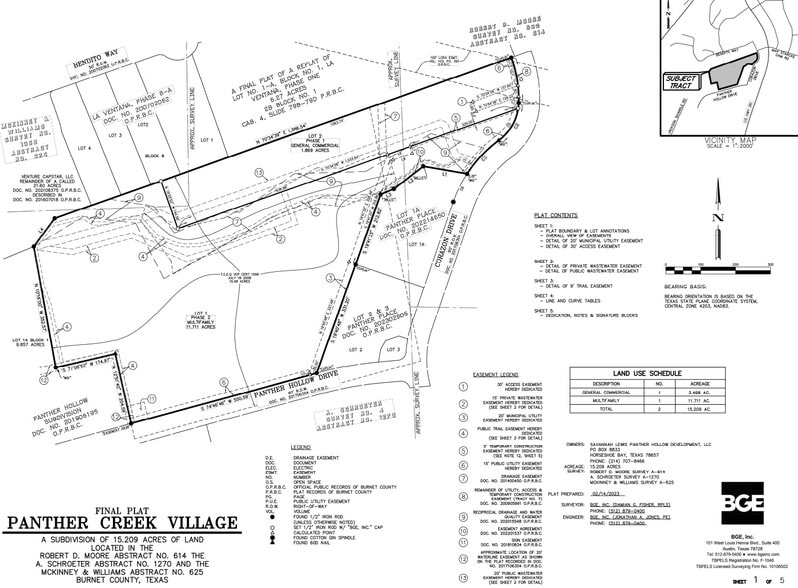 801 Corazon Dr, Marble Falls, TX for sale - Site Plan - Image 2 of 4