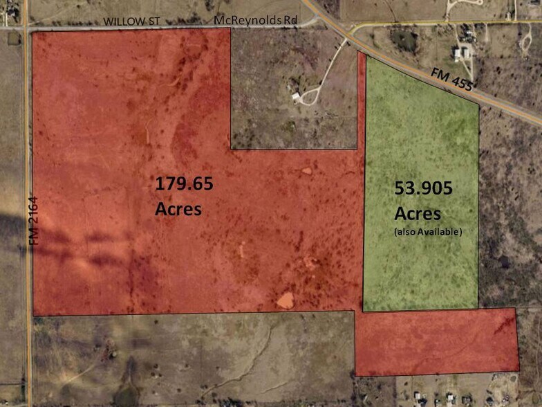 FM 455 E & McReynolds rd, Sanger, TX à vendre - Photo principale - Image 1 de 2