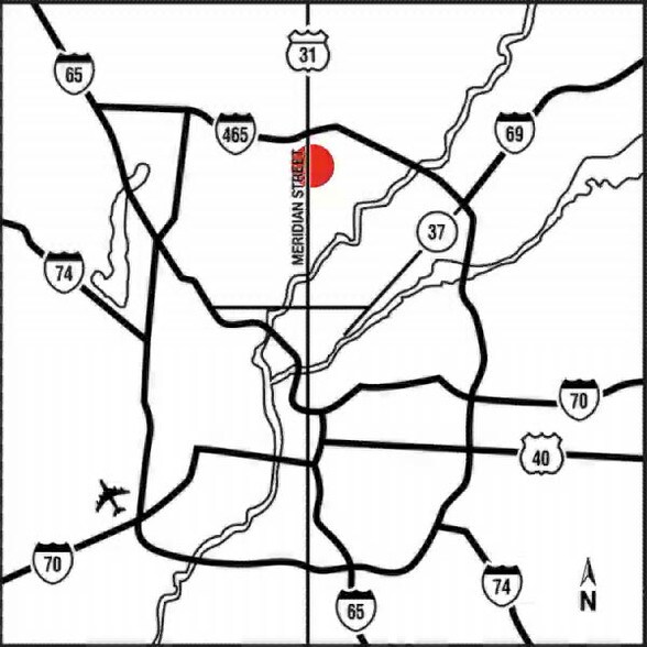 9102 N Meridian St, Indianapolis, IN à louer - Plan de site - Image 2 de 15