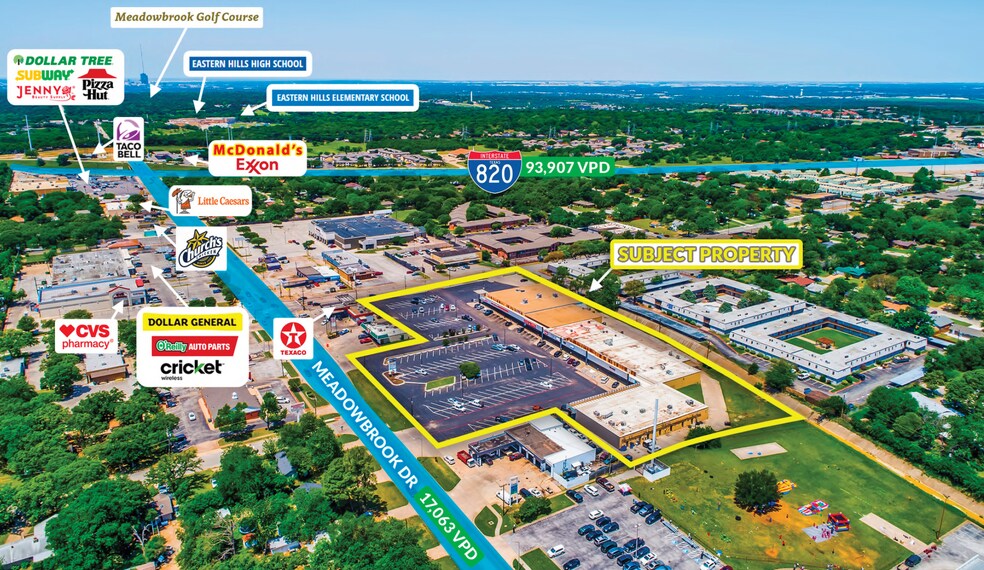 6605-6719 Meadowbrook Dr, Fort Worth, TX à louer - Photo du bâtiment - Image 3 de 7