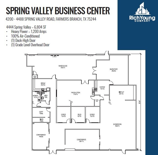 4440-4460 Spring Valley Rd, Dallas, TX for lease Floor Plan- Image 1 of 1