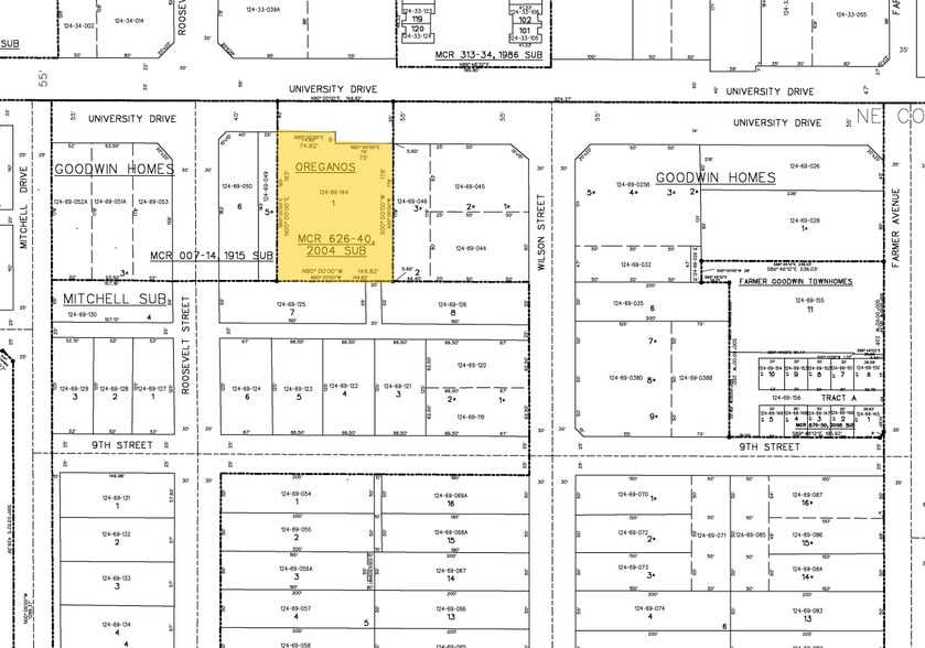 523 W University Dr, Tempe, AZ for sale - Plat Map - Image 2 of 2