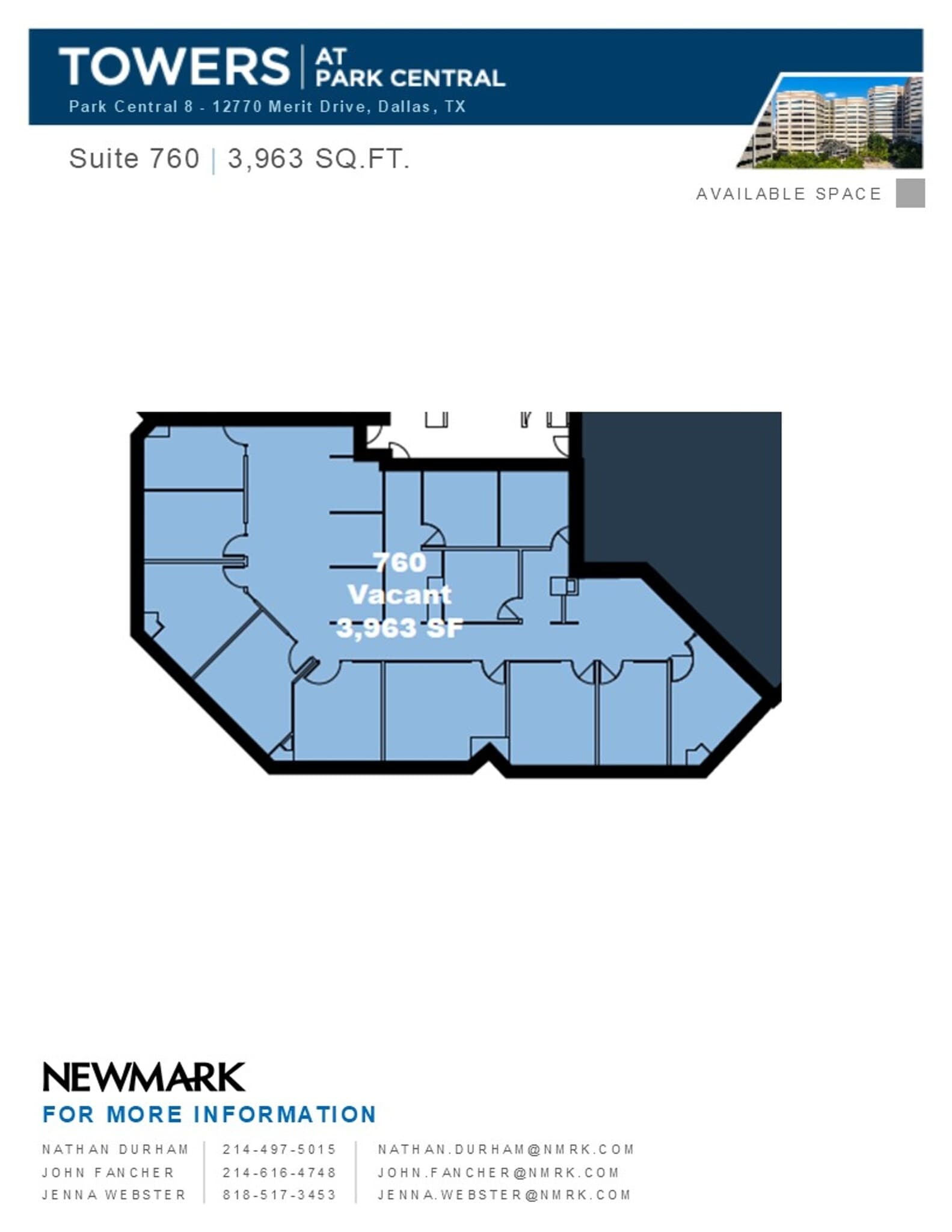 12750 Merit Dr, Dallas, TX à louer Plan d’étage- Image 1 de 2