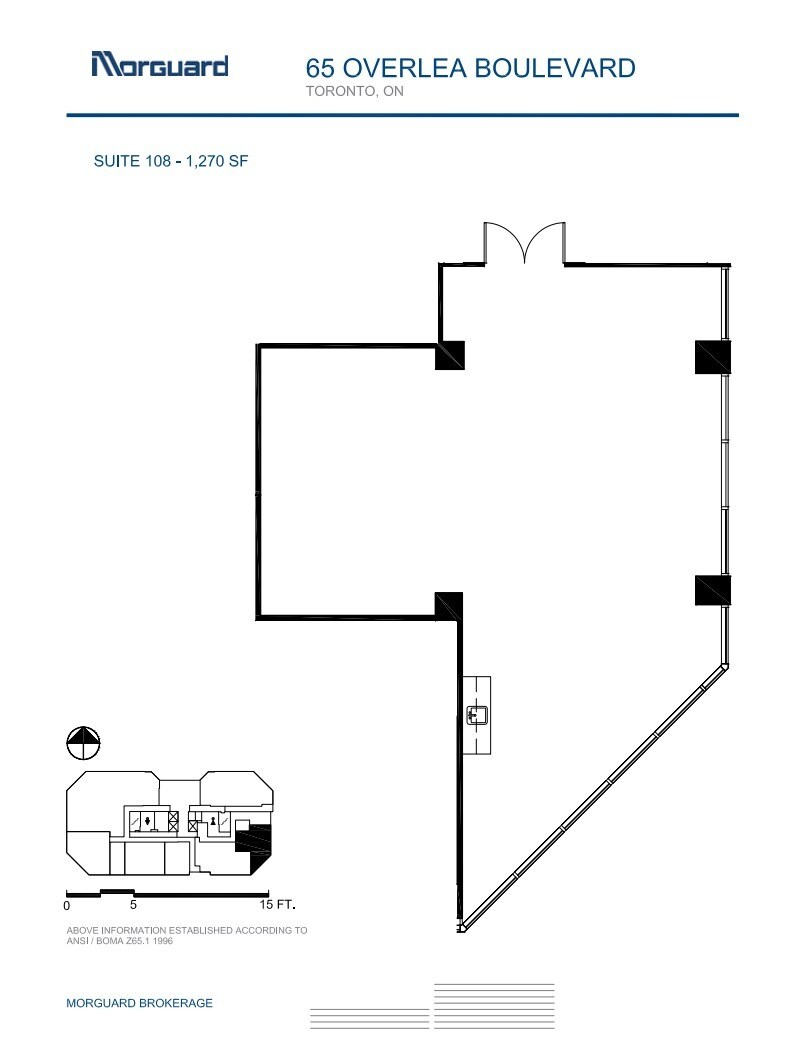 65 Overlea Blvd, Toronto, ON for lease Floor Plan- Image 1 of 1