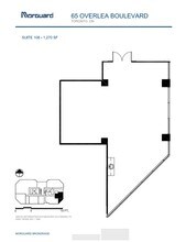 65 Overlea Blvd, Toronto, ON for lease Floor Plan- Image 1 of 1
