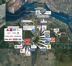 4383 I 75 Business Spur, Sault Sainte Marie, MI - Aerial map view
