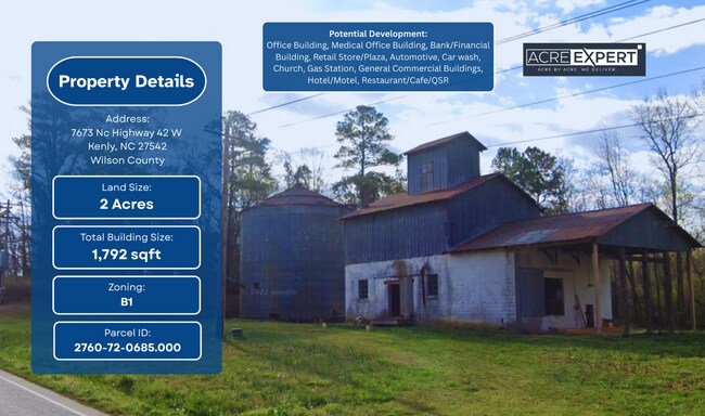 Plus de détails pour 7673 NC Highway 42 W, Kenly, NC - Industriel à vendre