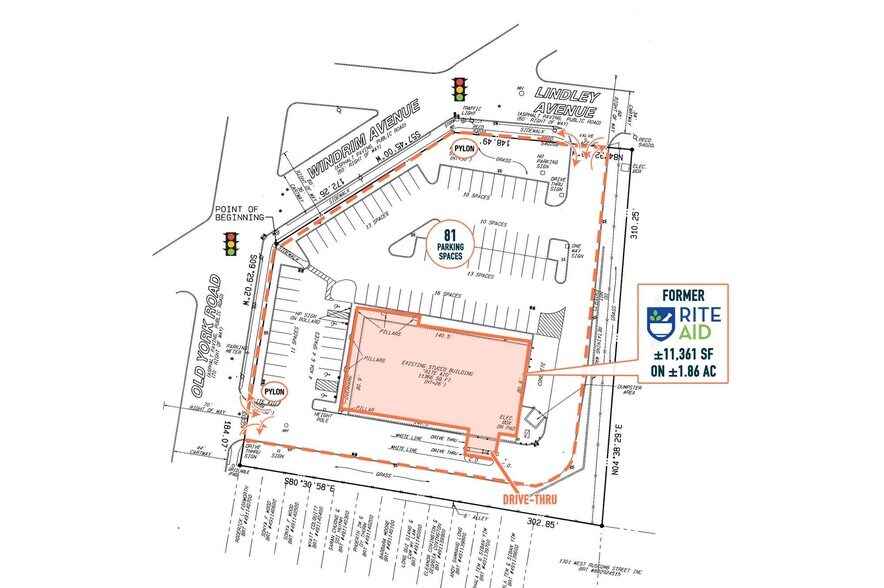 1334 Windrim Ave, Philadelphia, PA à louer - Plan de site - Image 3 de 5