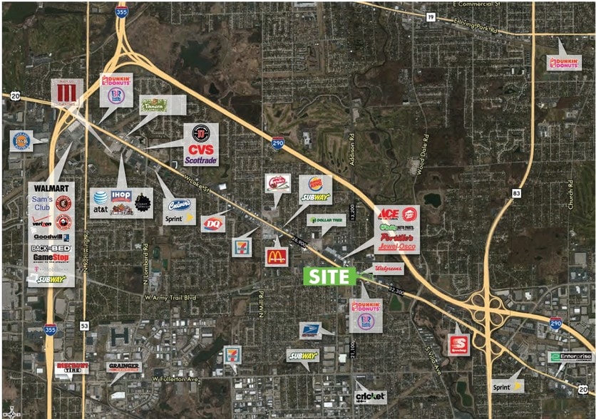 100 E Lake St, Addison, IL à louer - Aérien - Image 2 de 2