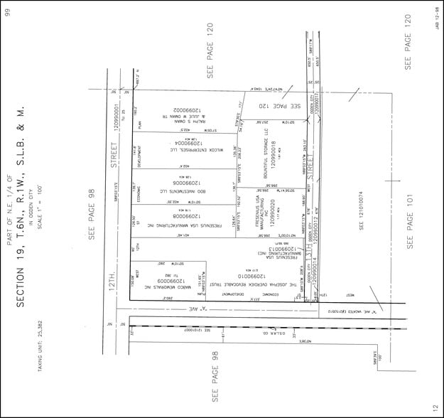 449 W 12th St, Ogden, UT for sale - Plat Map - Image 3 of 3