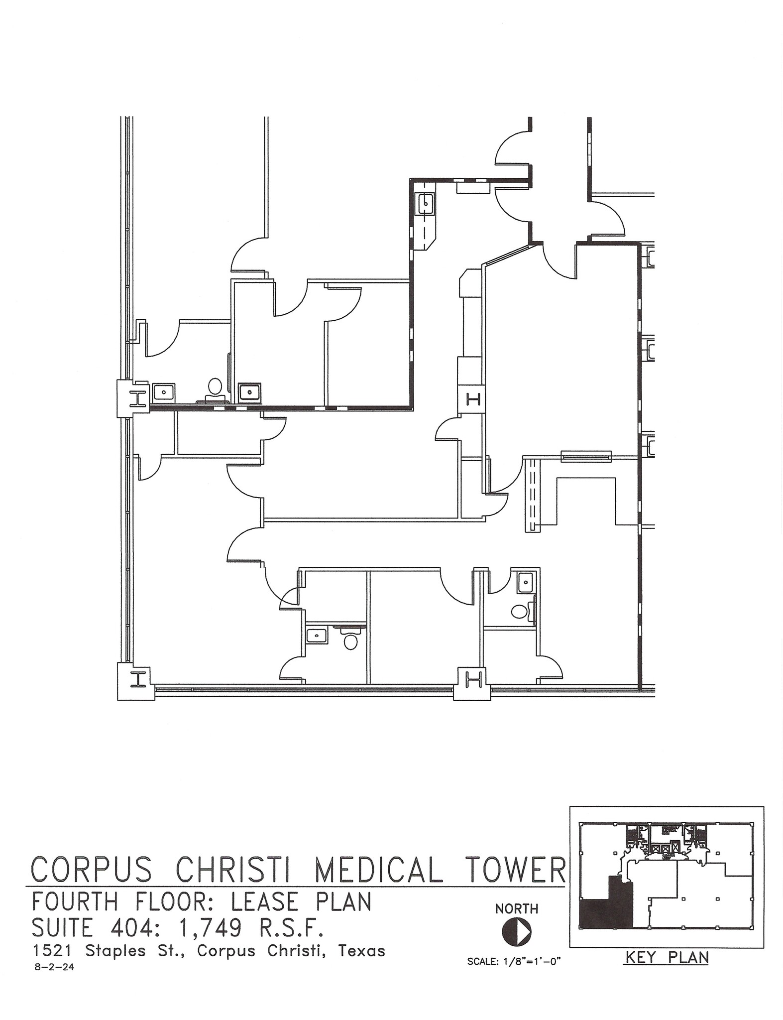 1521 Staples St, Corpus Christi, TX à louer Plan d  tage- Image 1 de 4