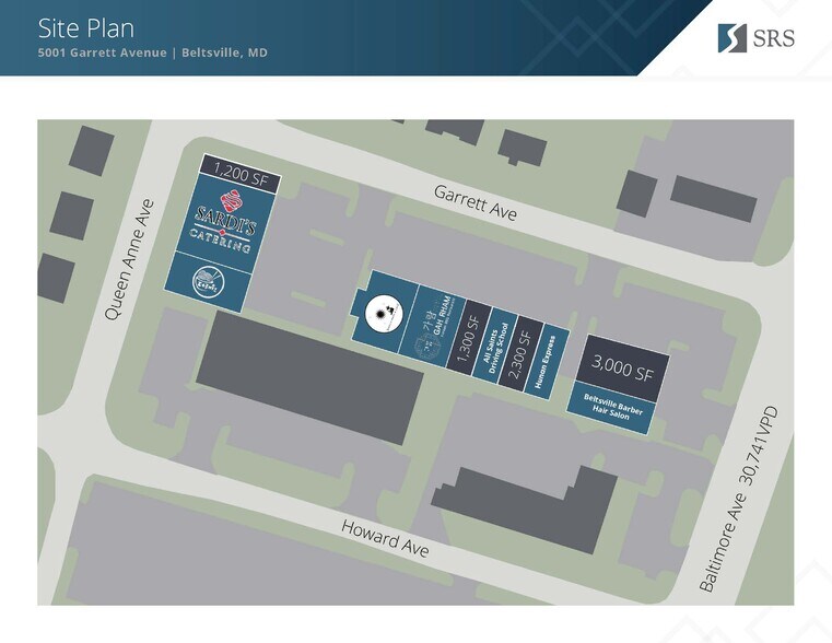 5019-5039 Garrett Ave, Beltsville, MD à louer - Plan de site - Image 2 de 2