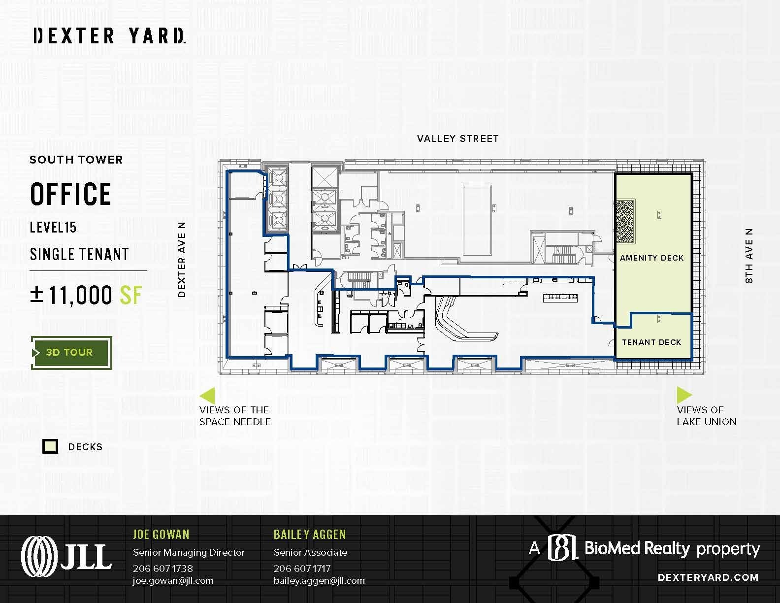 700 Dexter Ave N, Seattle, WA à louer Plan d’étage- Image 1 de 1