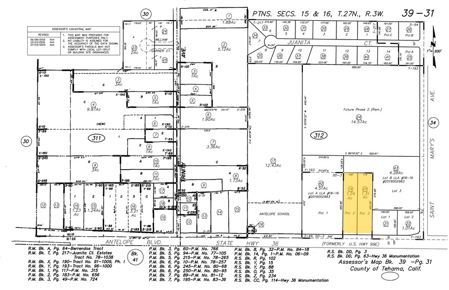 22686-22690 Antelope Blvd, Red Bluff, CA à vendre - Plan cadastral - Image 1 de 1