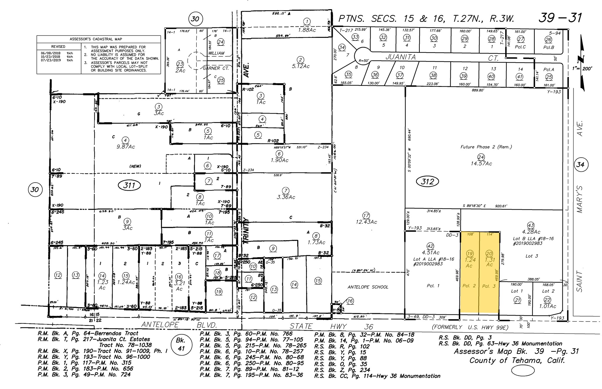 22686-22690 Antelope Blvd, Red Bluff, CA à vendre Plan cadastral- Image 1 de 1