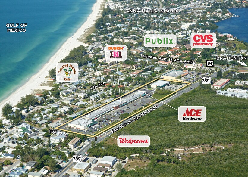 3200-3352 E Bay Dr, Holmes Beach, FL for lease - Aerial - Image 2 of 5