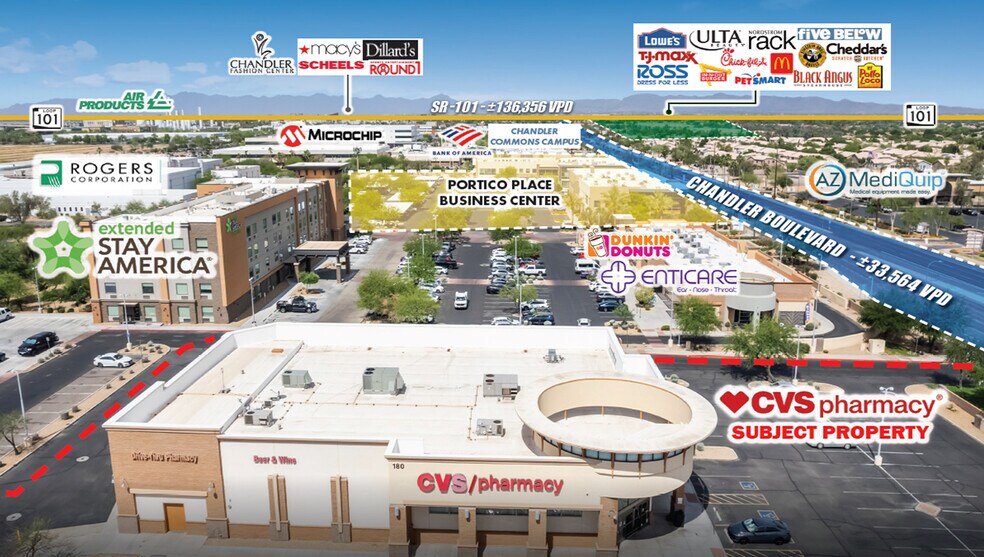 180 N Dobson Rd, Chandler, AZ à vendre - Photo du bâtiment - Image 1 de 3