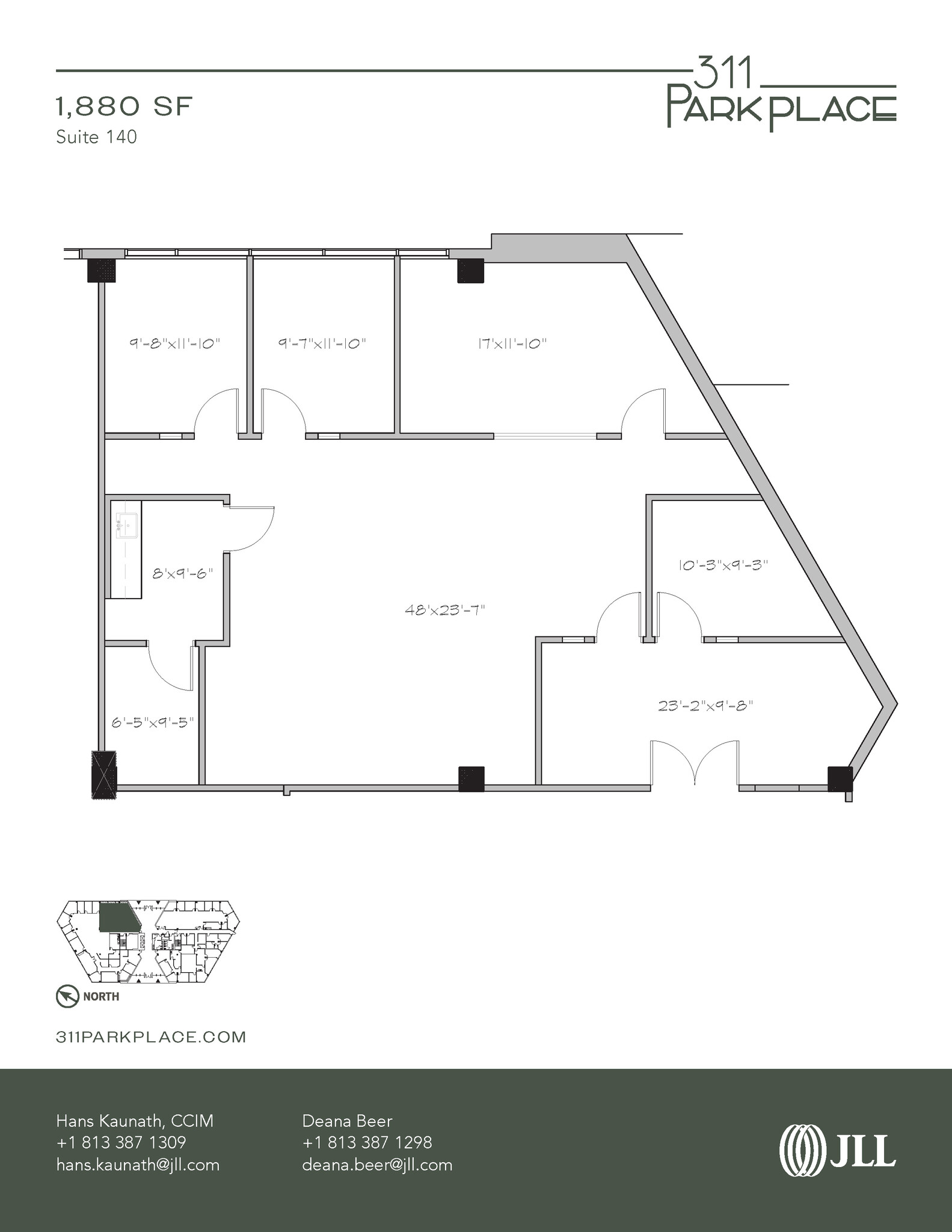 311 Park Place Blvd, Clearwater, FL à louer Plan d’étage- Image 1 de 1