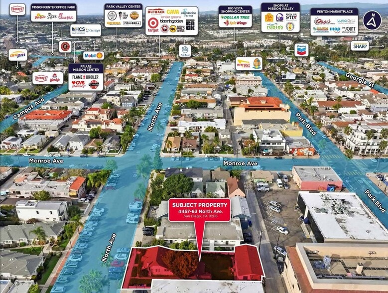 4457-63 North ave, San Diego, CA à vendre - Photo du bâtiment - Image 2 de 2