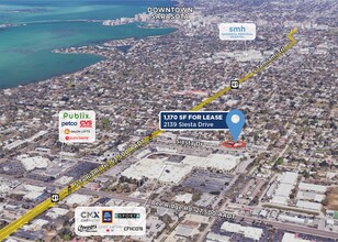 2139-2141 Siesta Dr, Sarasota, FL - Aerial  map view