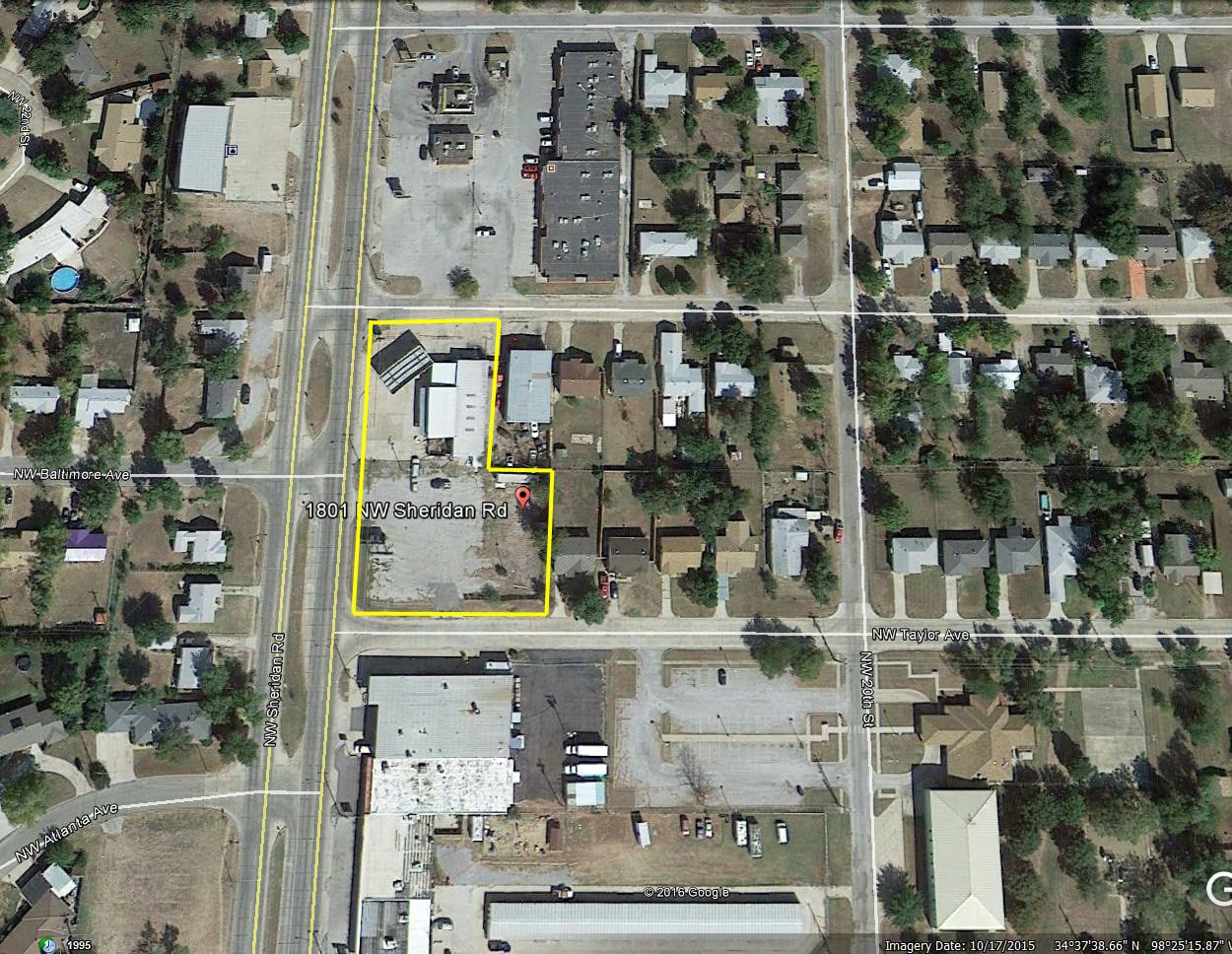 1801 NW Sheridan Rd, Lawton, OK à vendre Aérien- Image 1 de 2