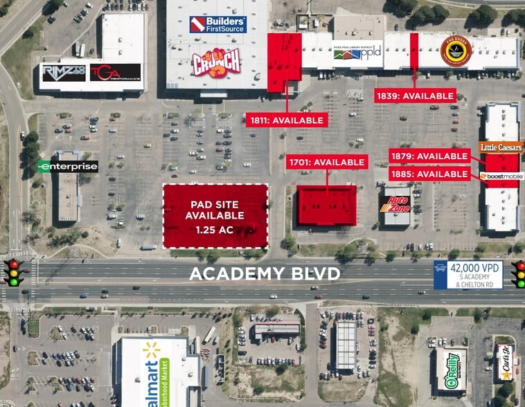 1833 S Academy Blvd, Colorado Springs, CO for lease - Primary Photo - Image 1 of 4