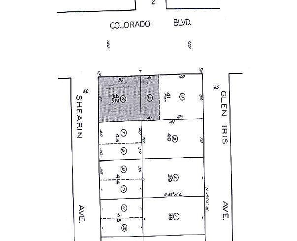 1958 Colorado Blvd, Los Angeles, CA for lease - Plat Map - Image 2 of 9