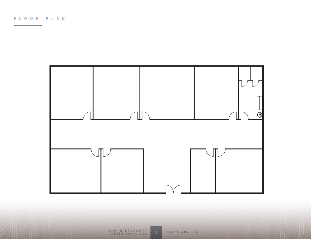 2107 N Broadway, Santa Ana, CA 92706 - Unité 307 & 308 -  - Plan d’étage - Image 1 of 1