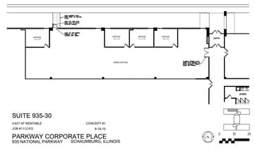 935 National Pky, Schaumburg, IL à louer Plan d’étage- Image 2 de 2