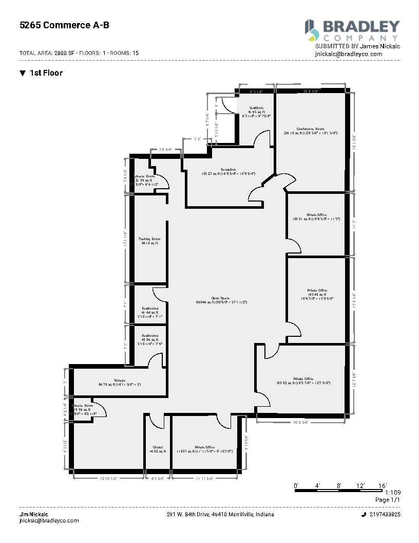 5201 Fountain Dr, Crown Point, IN à louer Plan d’étage- Image 1 de 1