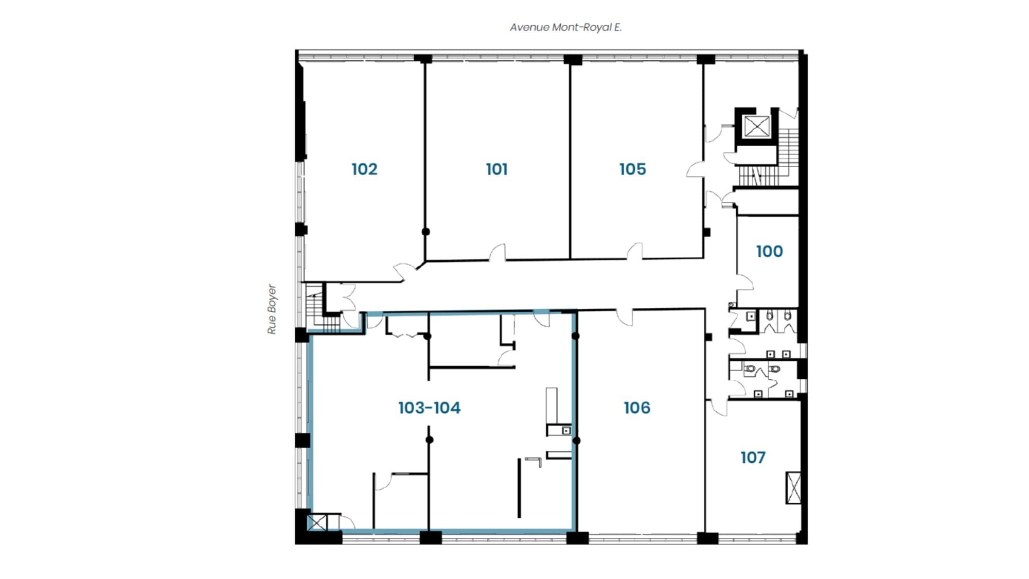 1000-1012 Av du Mont-Royal E, Montréal, QC for lease Floor Plan- Image 1 of 1