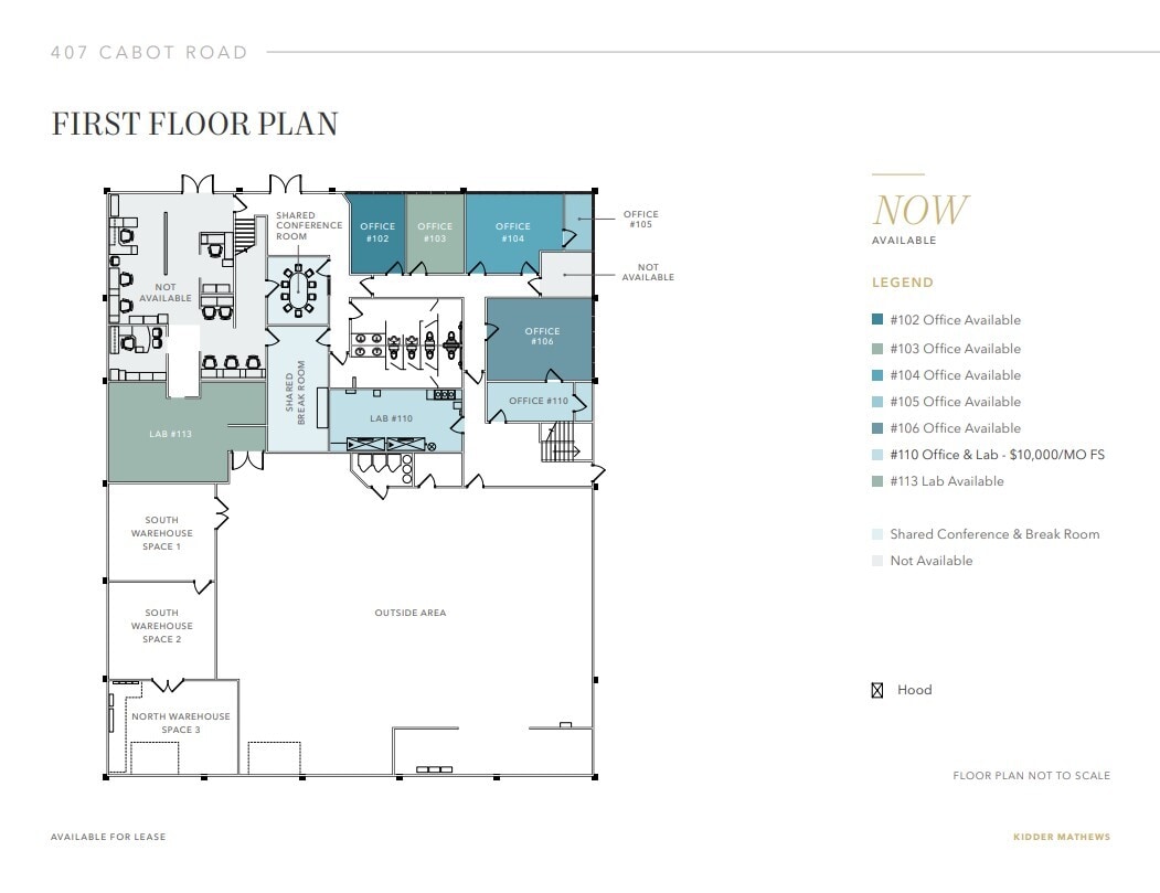 407 Cabot Rd, South San Francisco, CA à louer Plan d’étage- Image 1 de 2