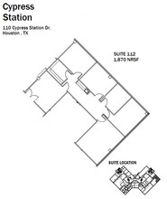 110-140 Cypress Station Dr, Houston, TX à louer Plan d  tage- Image 1 de 1