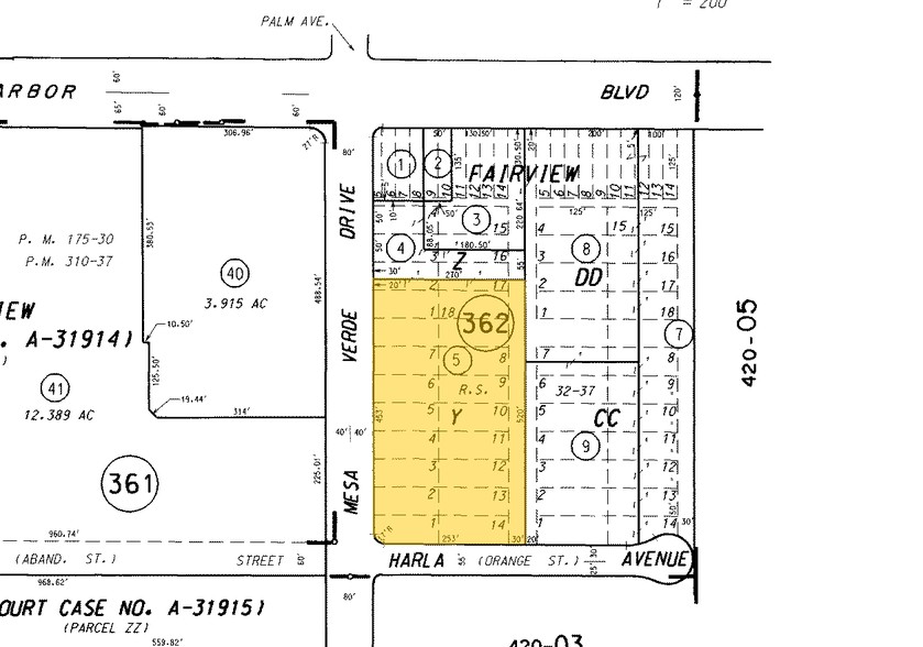 1525 Mesa Verde Dr E, Costa Mesa, CA à louer - Plan cadastral - Image 2 de 9