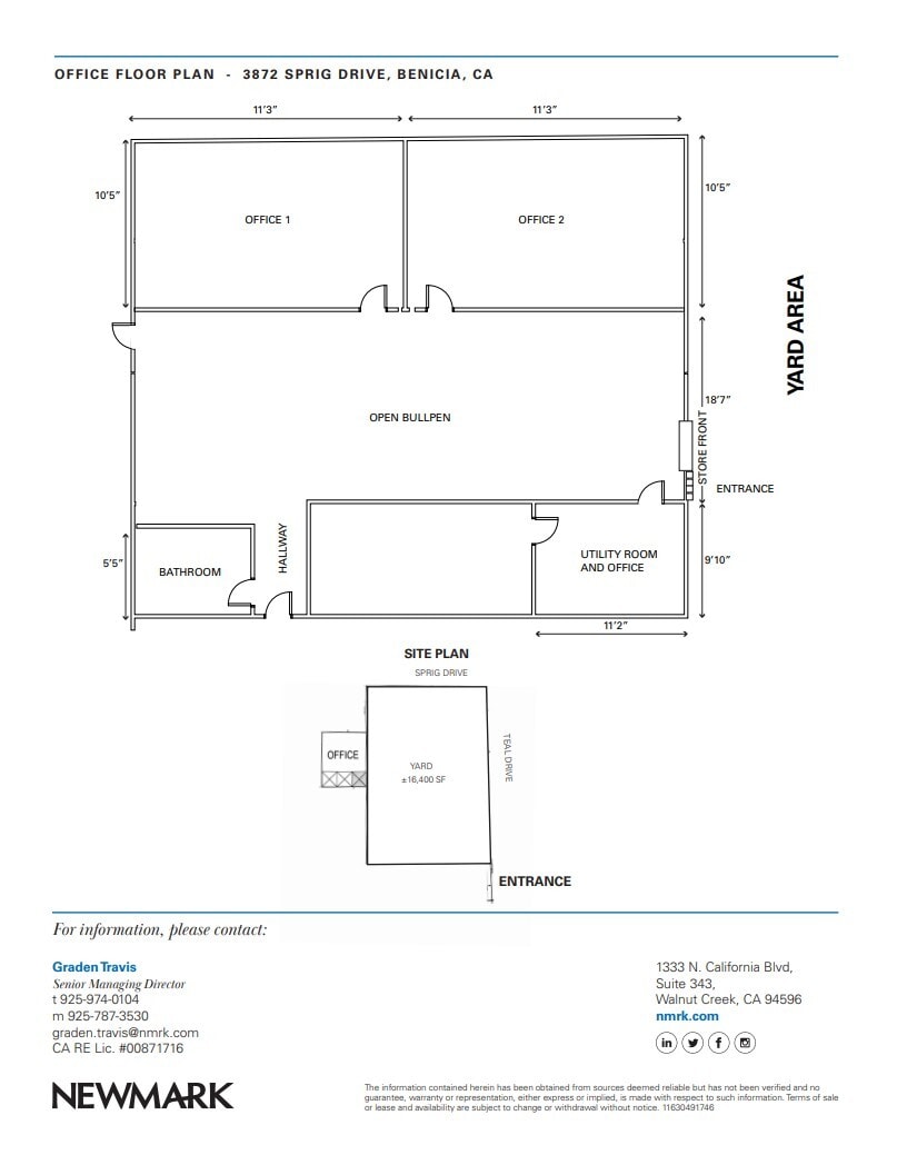 3872 Sprig Dr, Benicia, CA à louer Plan d’étage- Image 1 de 4
