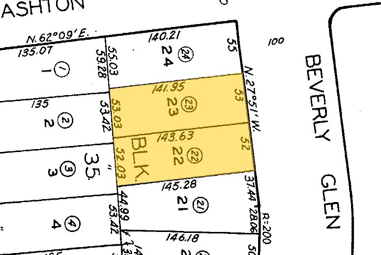 1235-1241 S Beverly Glen Blvd, Los Angeles, CA à vendre - Plan cadastral - Image 2 de 44