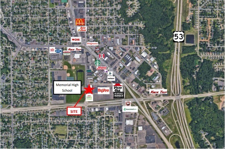 2424 E Clairemont Ave, Eau Claire, WI à louer - Aérien - Image 3 de 3