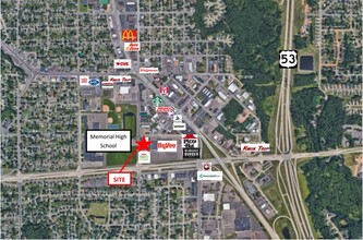 2209-2200 Fairfax St, Eau Claire, WI - AÉRIEN  Vue de la carte