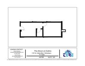 1701 N Collins Blvd, Richardson, TX à louer Plan d’étage- Image 1 de 1