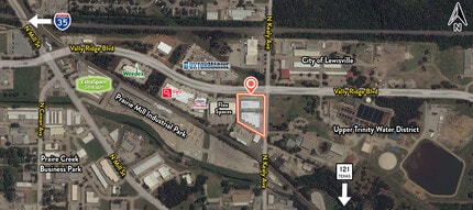 901 N Kealy Ave, Lewisville, TX - AERIAL map view