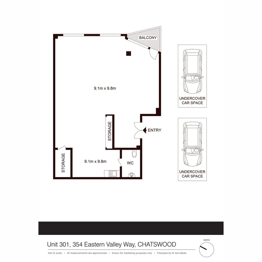 354 Eastern Valley Way, Chatswood, NSW 2067 - Unit 301 -  - Floor Plan - Image 1 of 5
