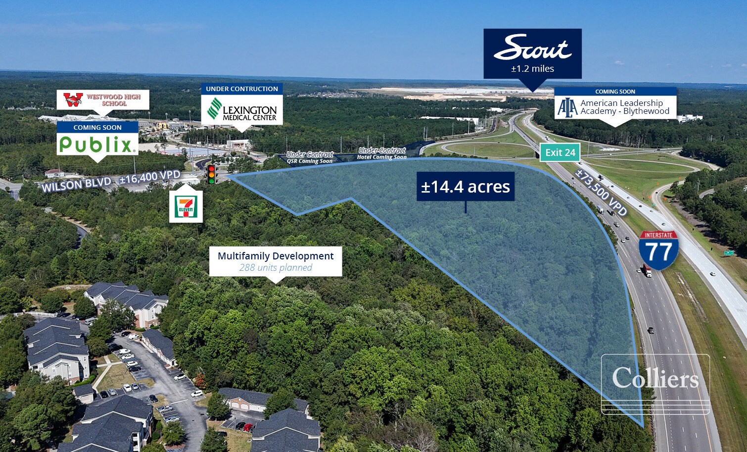 Wilson Boulevard & I-77, Blythewood, SC à vendre Photo principale- Image 1 de 8