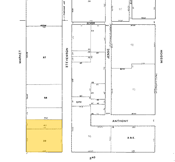 595 Market St, San Francisco, CA for lease - Plat Map - Image 2 of 23