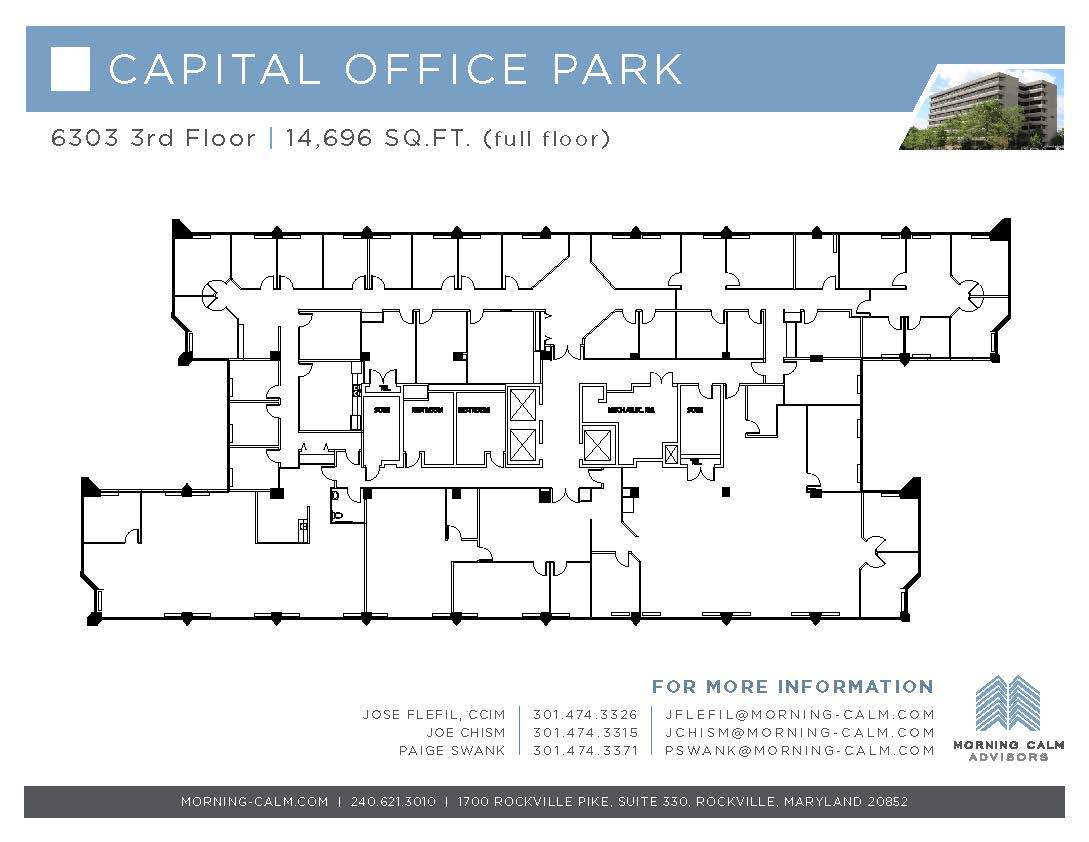 6303 Ivy Ln, Greenbelt, MD à louer Plan d  tage- Image 1 de 1