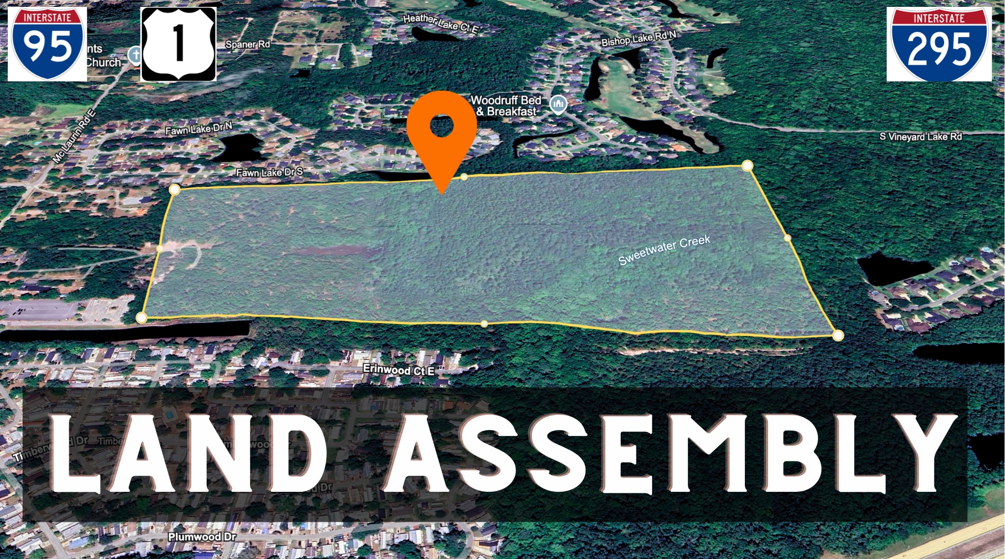 SE Corner of McLaurin Rd and McLaurin East rd, Jacksonville, FL for sale Aerial- Image 1 of 9
